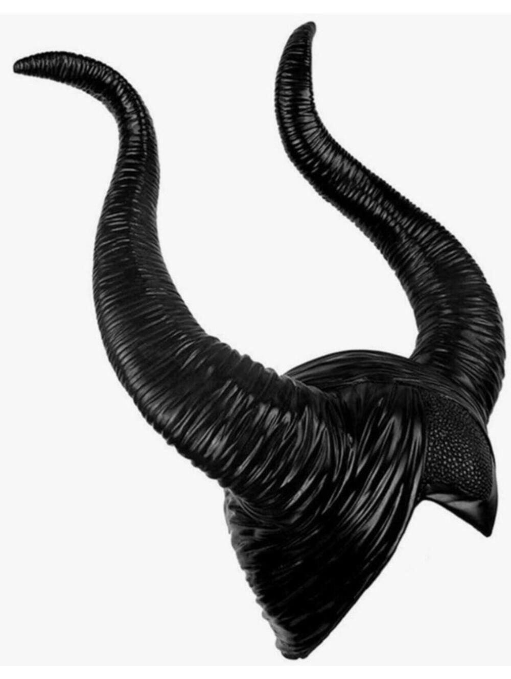 Maleficent Horns Halloween Headpiece Woman Costume Evil Black Queen Horns
